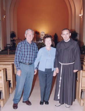 Frank and Nives with Fr. Branko at St. James.